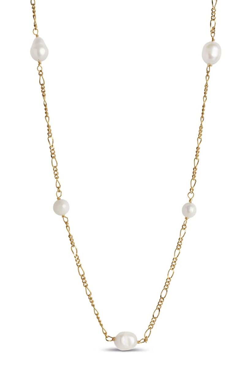 Enamel - Halskæde - Necklace Brielle - Figaro/Pearl