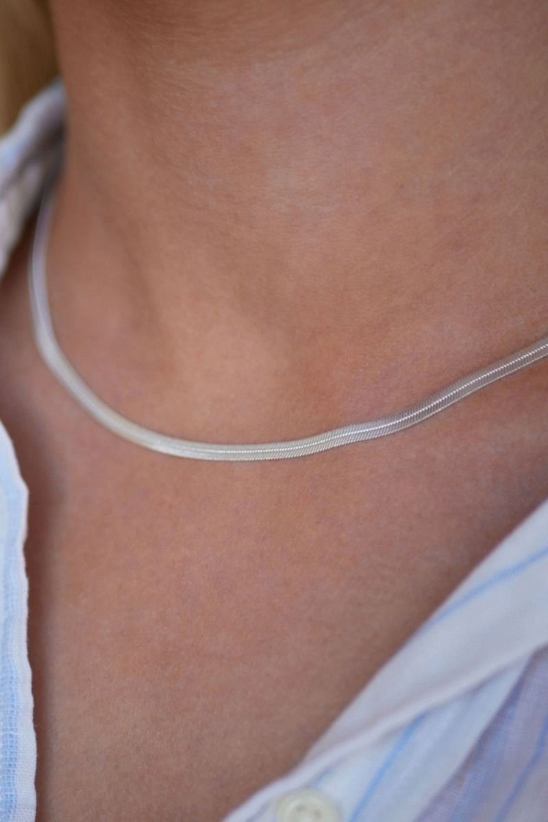 Enamel - Halskæde - Caroline - Silver