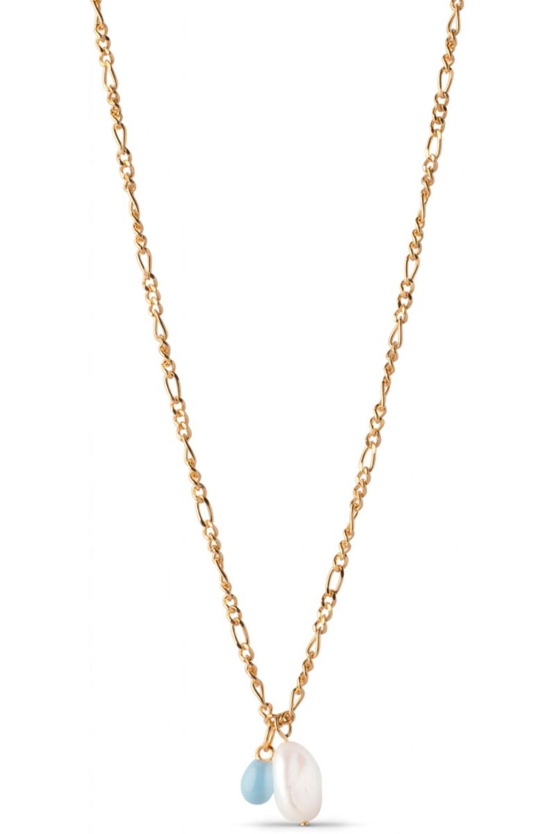 Enamel - Halskæde - Maika Necklace - Gold