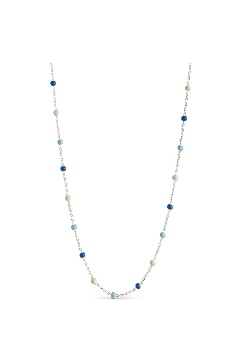 Enamel - Halskæde - Necklace Lola - 38x2 - Marine