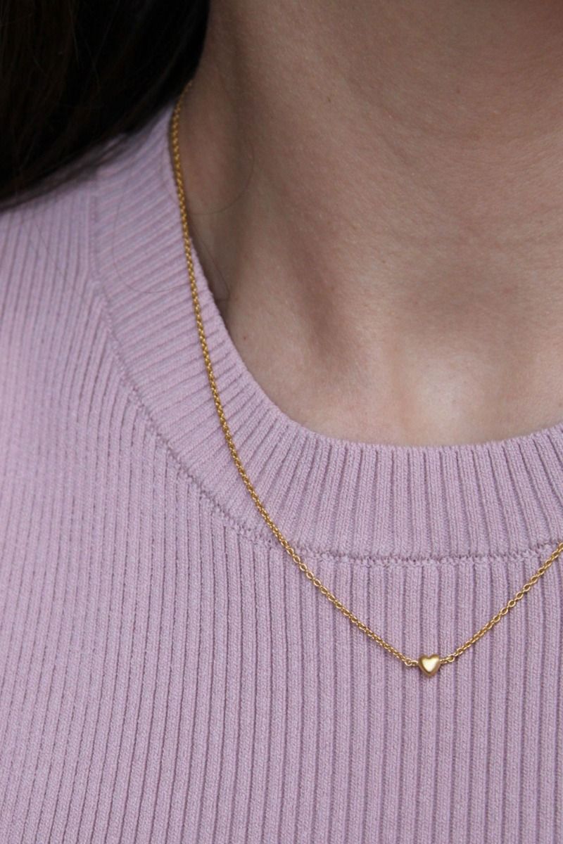 Enamel - Halskæde - Little Love Necklace - Gold