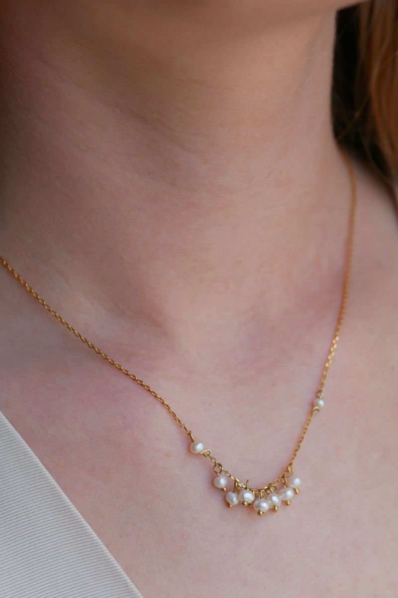 Enamel - Halskæde - Ophelia Necklace - Gold