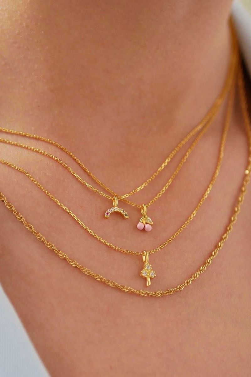 Enamel - Halskæde - Paloma Necklace - Gold