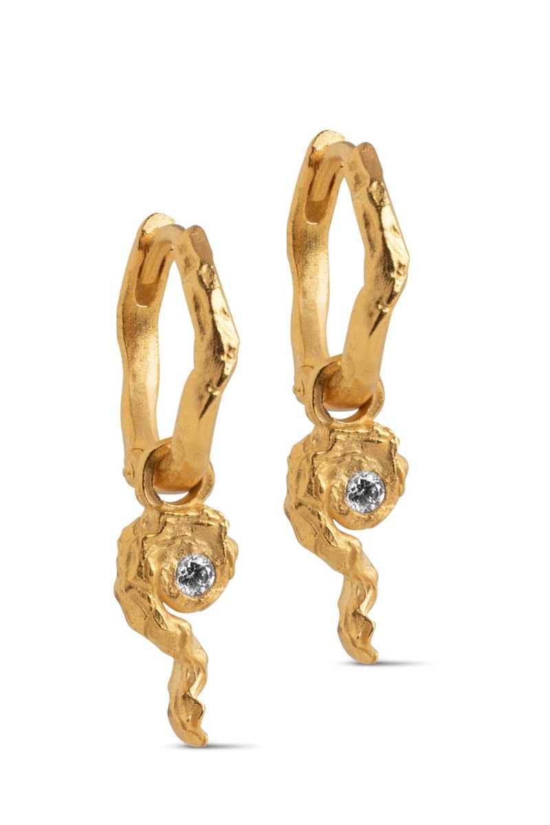 Enamel - Øreringe - Analia Hoops - Clear 