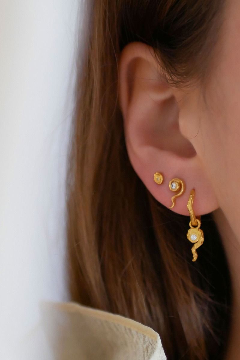 Enamel - Øreringe - Analia Hoops - Clear 