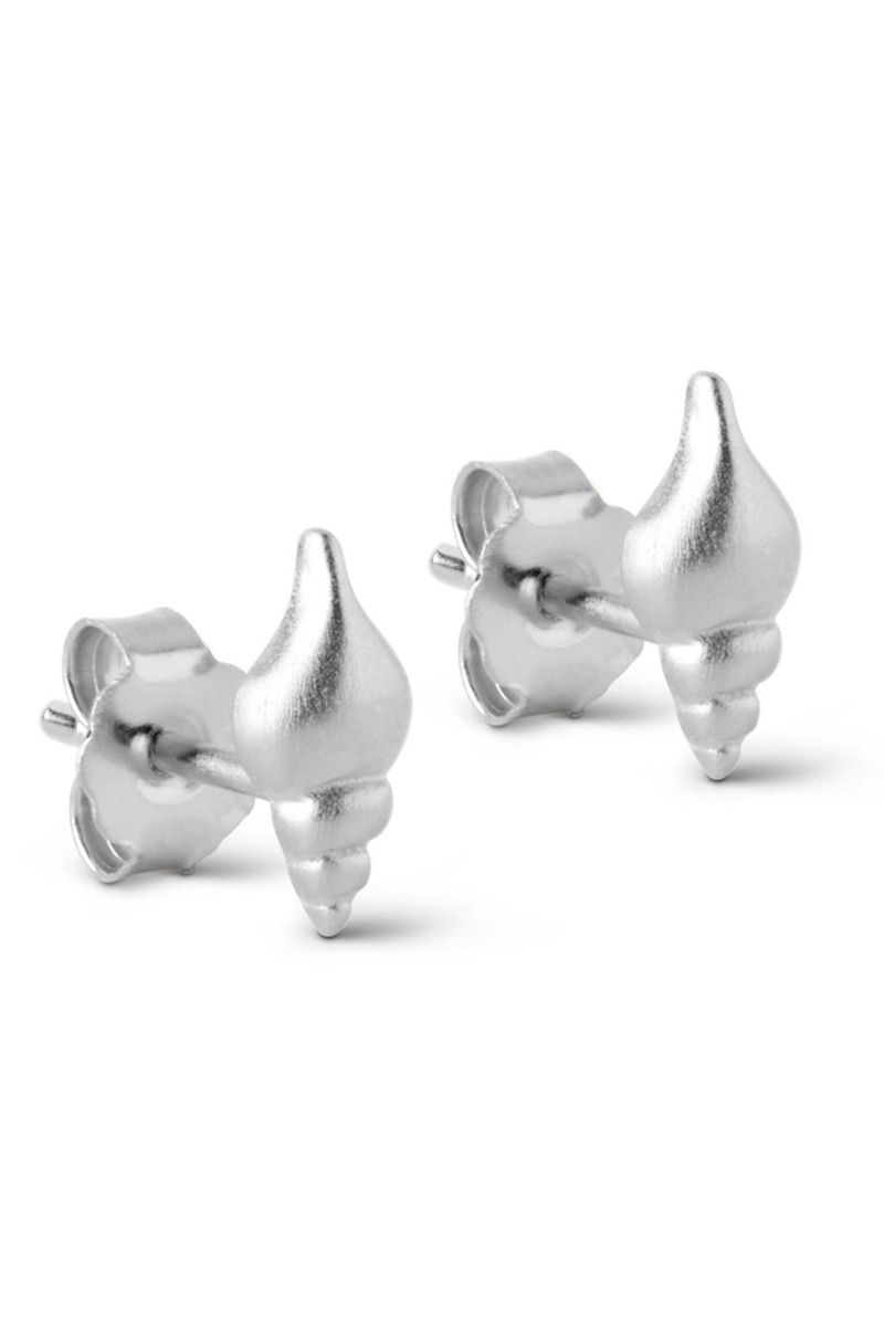 Enamel - Øreringe - Shelly Stud - Silver
