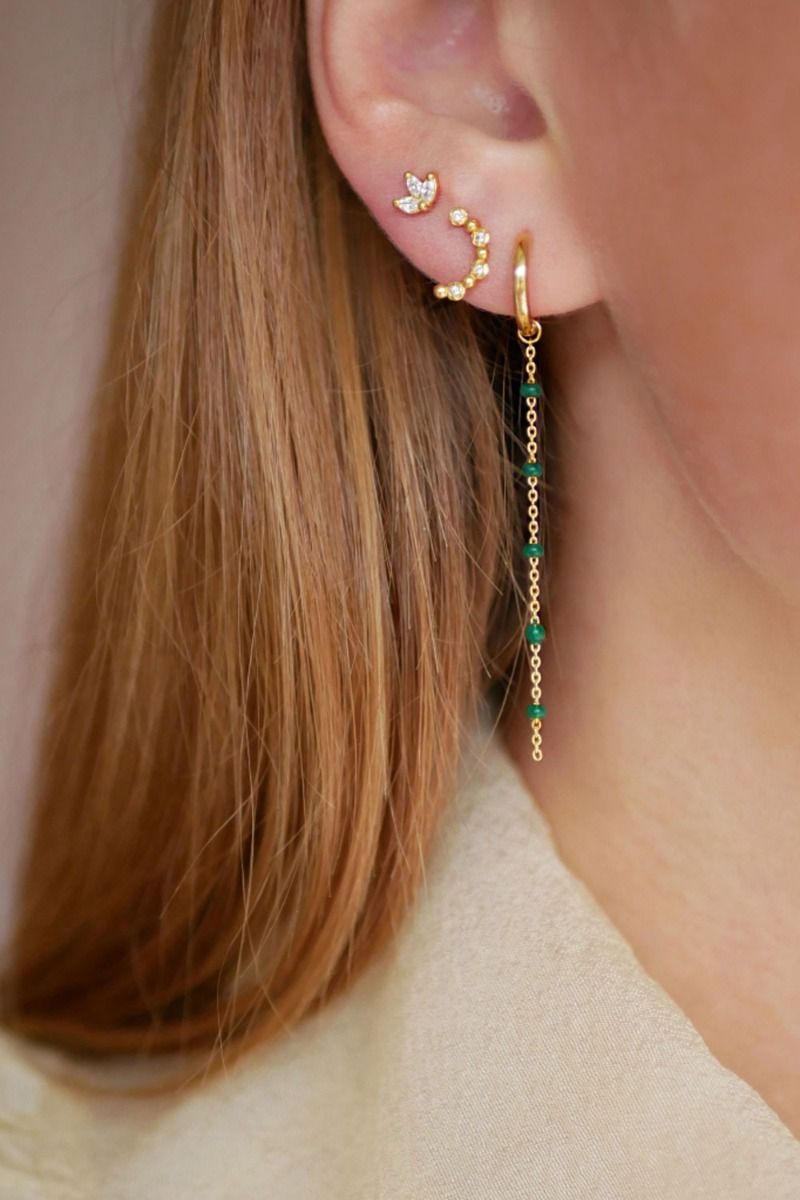 Enamel - Øreringe - Belle Stud - Clear 