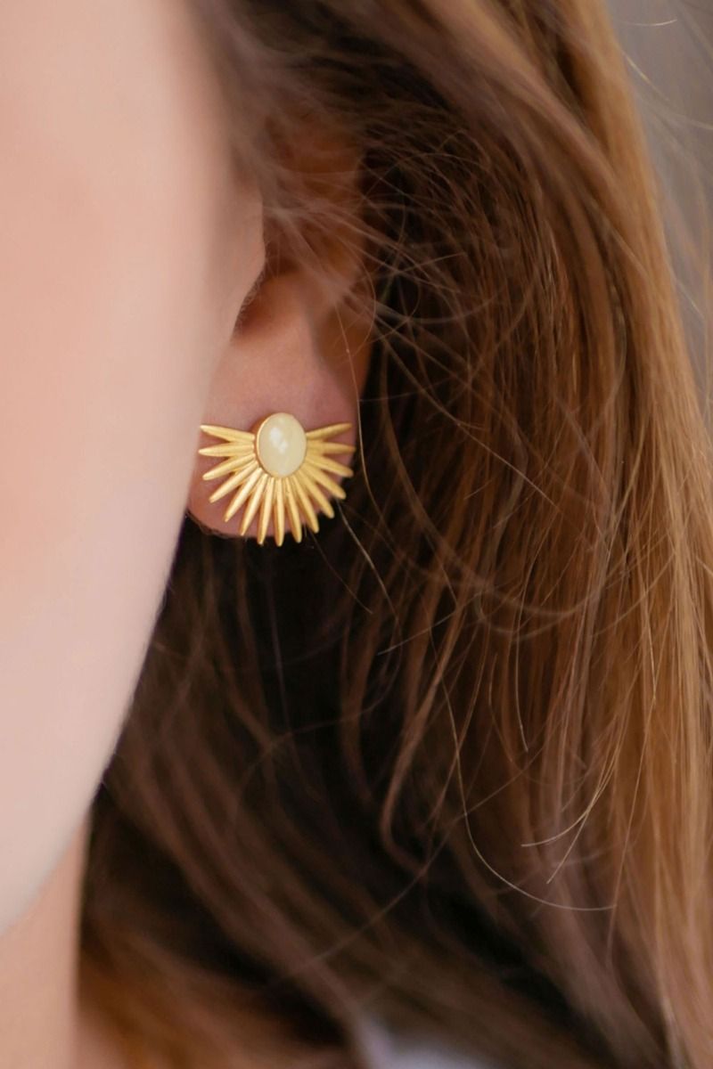 Enamel - Øreringe - Big Soleil Earring - Daisy