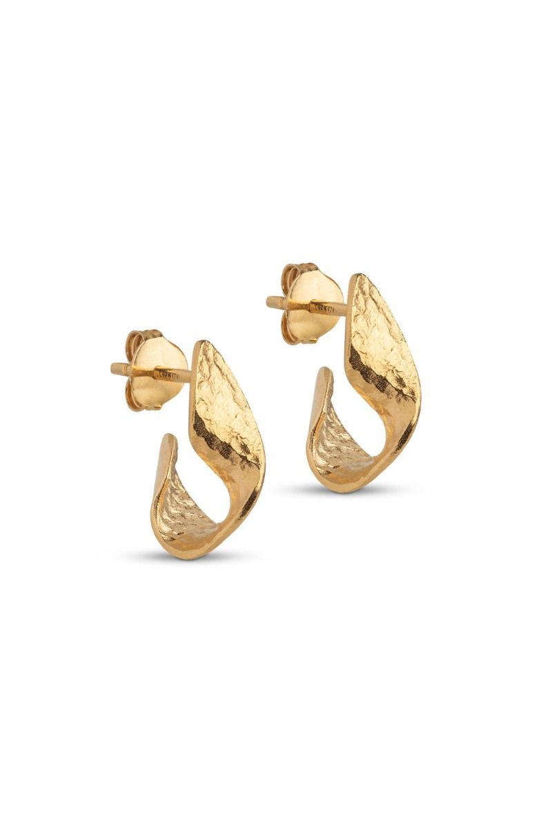 Enamel - Øreringe - Hoops, Daia - Gold