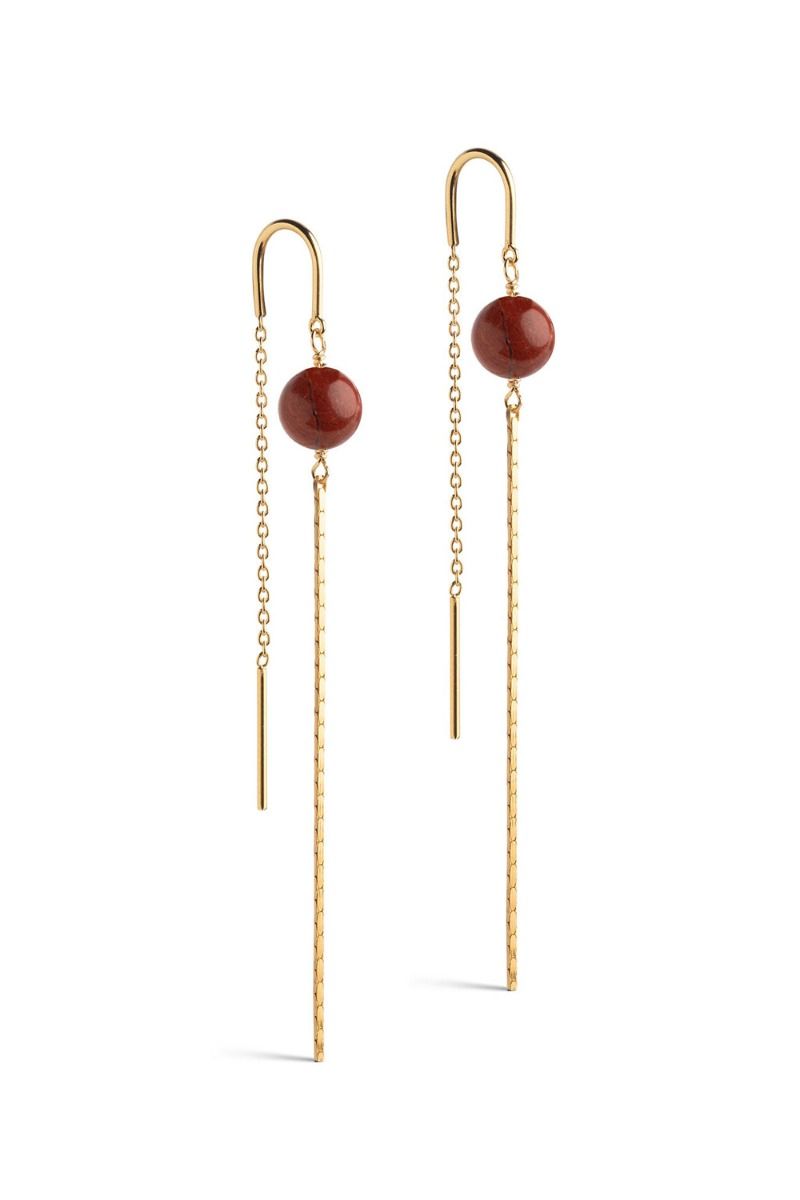 Enamel - Øreringe - Earring Aga Brown - Brown