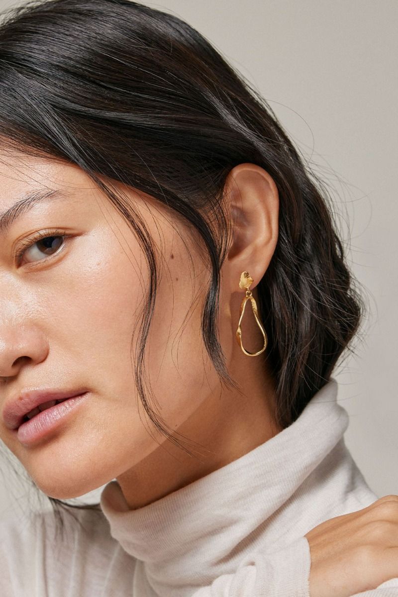 Enamel - Øreringe - Aloma Small Earring - Gold