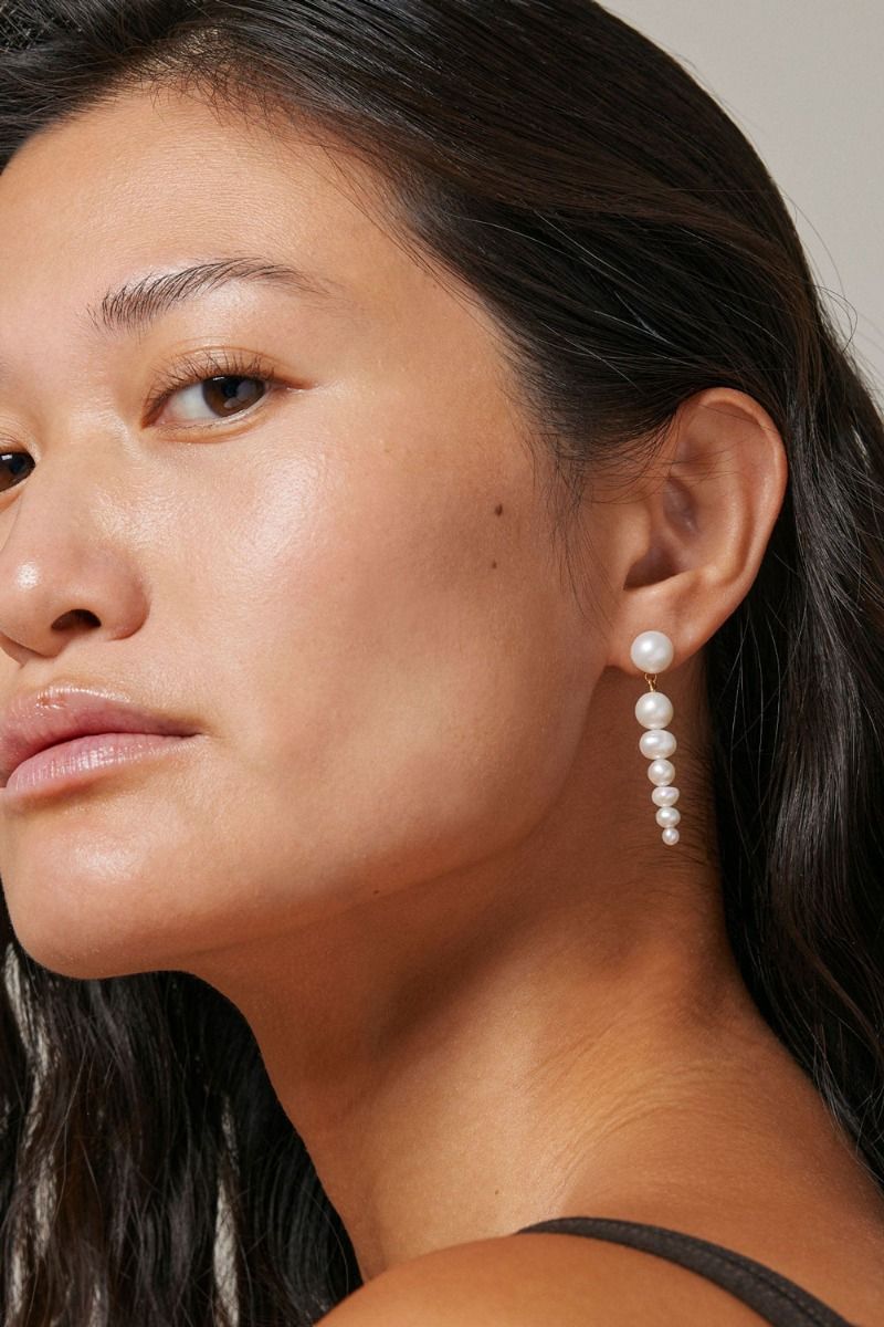 Enamel - Øreringe - Earring, Carmen - Pearls