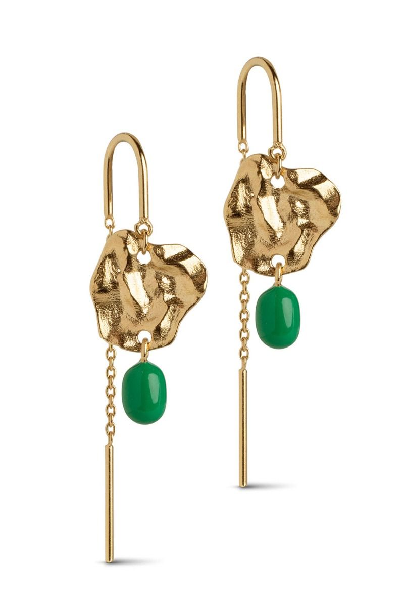 Enamel - Øreringe - Earring Kai - Grass Green