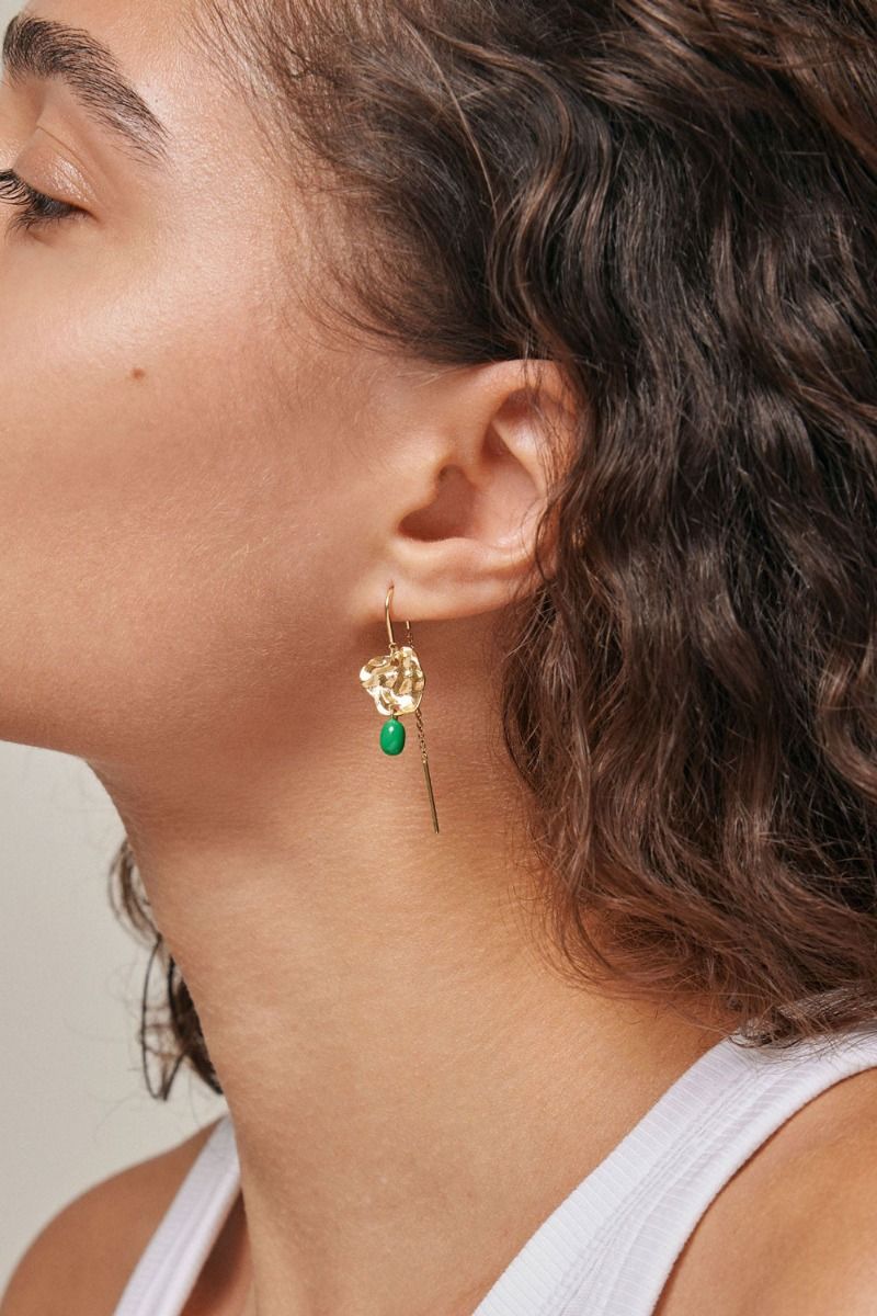 Enamel - Øreringe - Earring Kai - Grass Green
