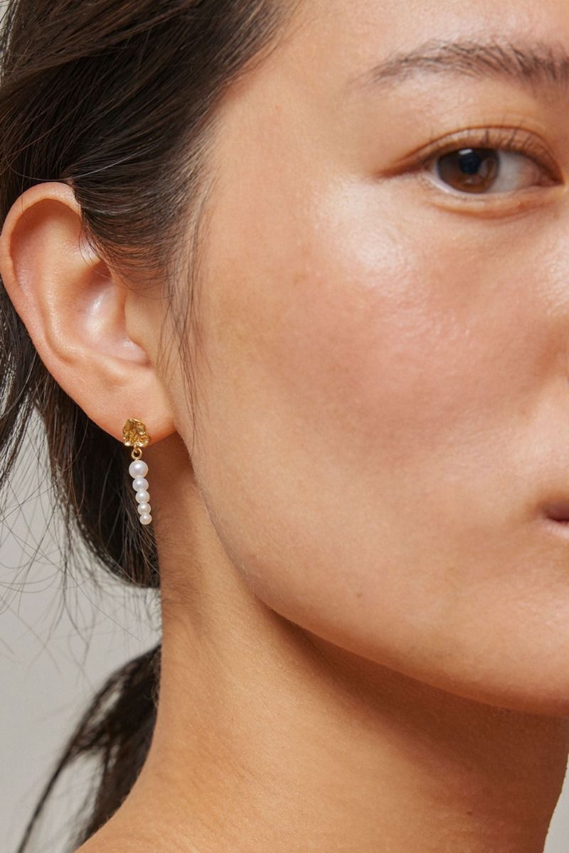 Enamel - Øreringe - Earring, Malaika - Pearls