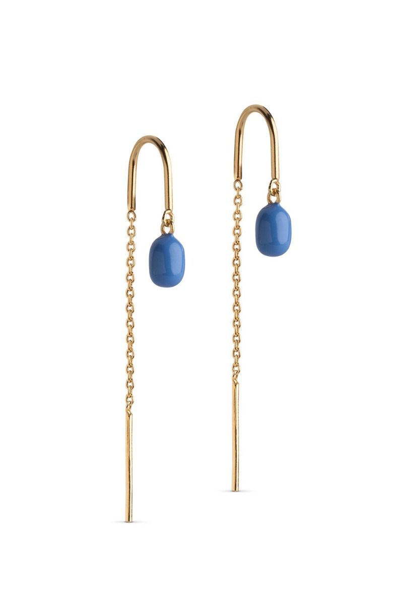 Enamel - Øreringe - Eleanor Earring - Cornflower