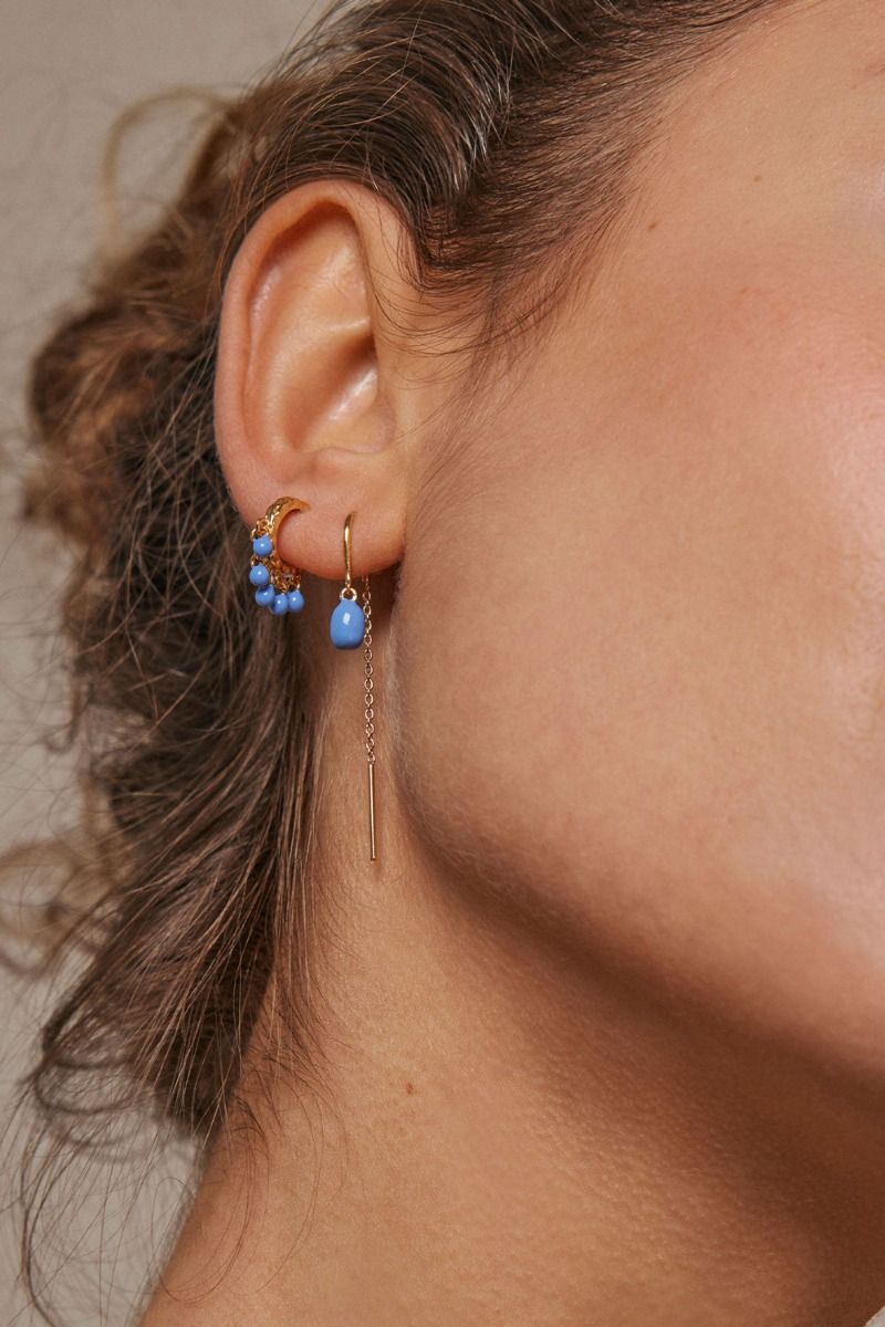 Enamel - Øreringe - Eleanor Earring - Cornflower