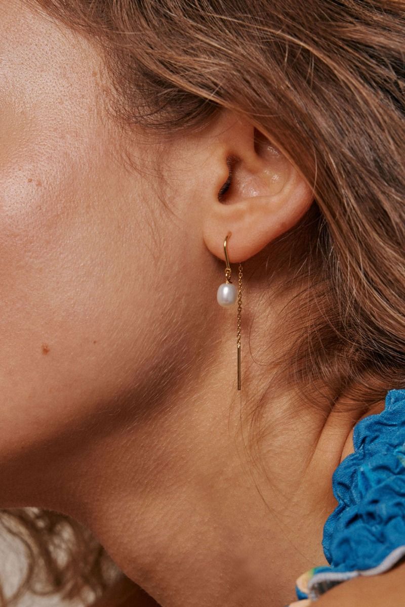 Enamel - Øreringe - Eleanor Pearl Earring - Pearl 