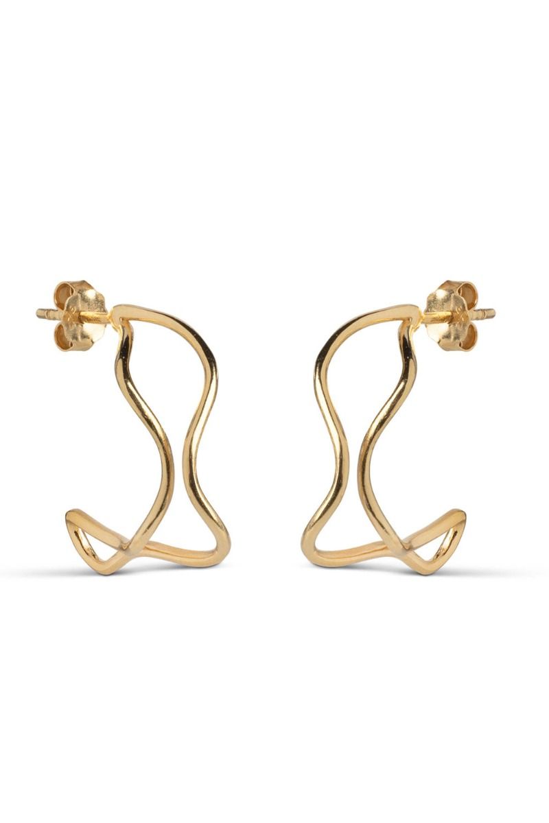 Enamel - Øreringe - Hoops Erin - Gold