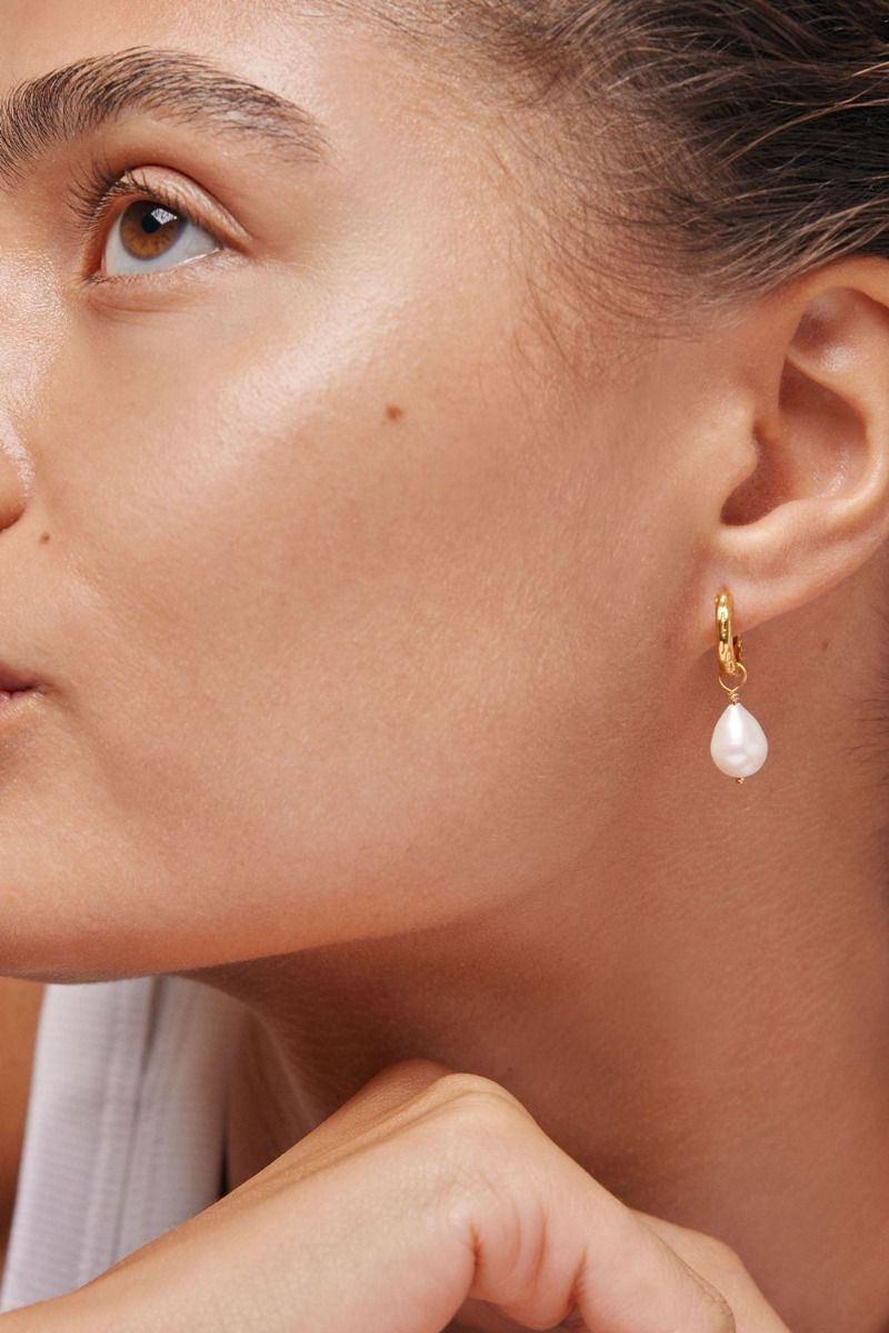 Enamel - Øreringe - Hoops Significant Pearl - Pearls
