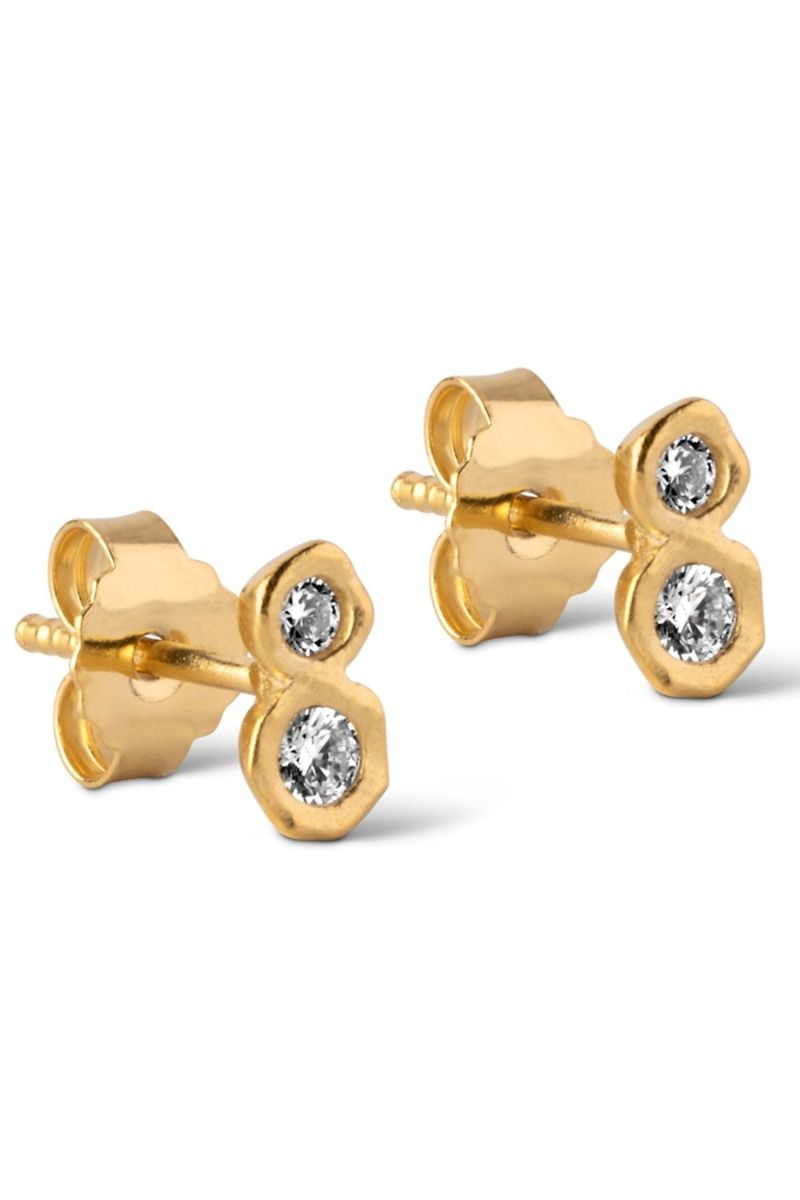 Enamel - Øreringe - Ivy Stud - Gold