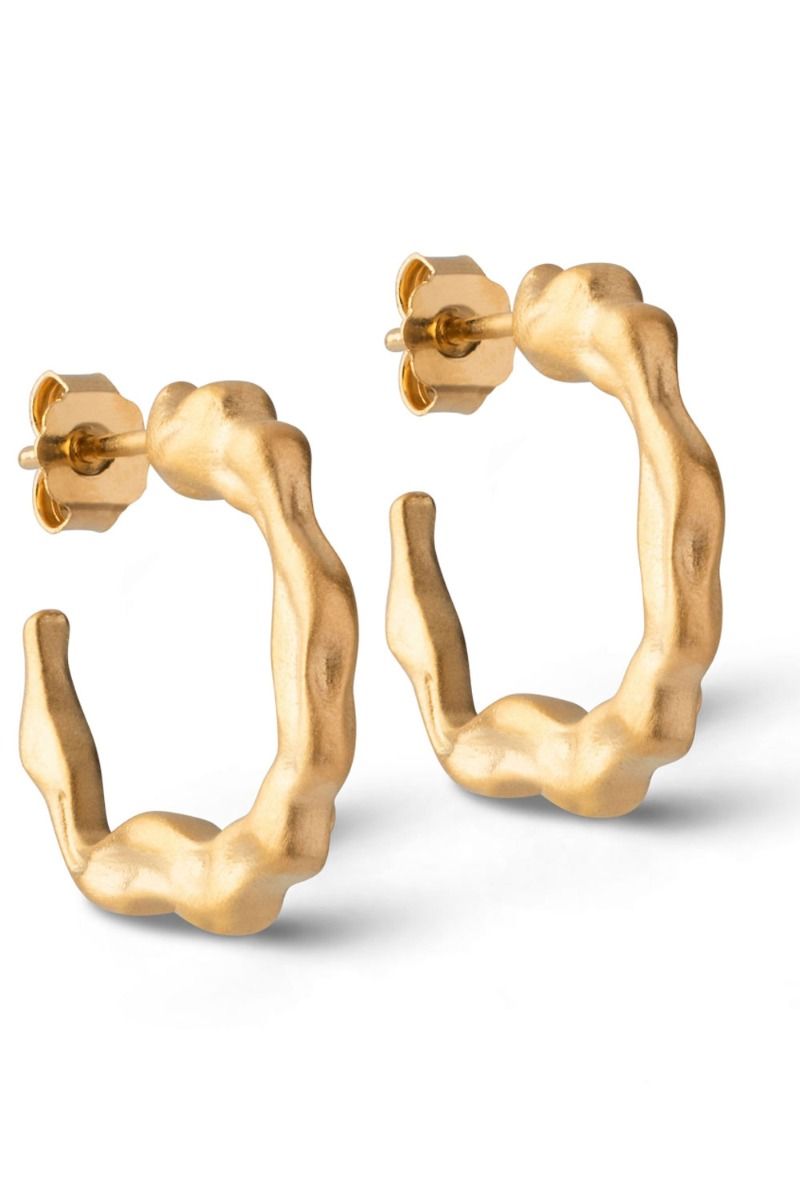 Enamel - Øreringe - Leone Hoops - Gold