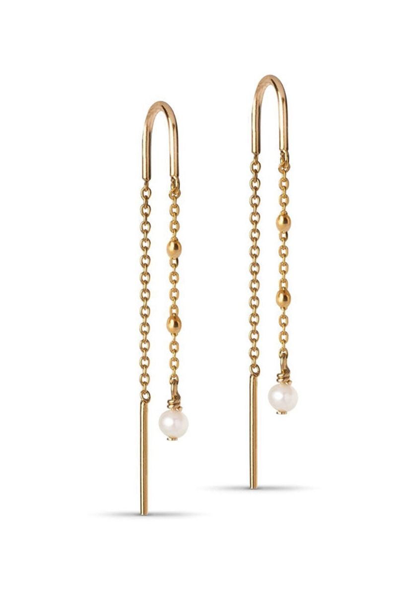 ❤︎ Enamel - Øreringe - Lilja Solid - Gold 