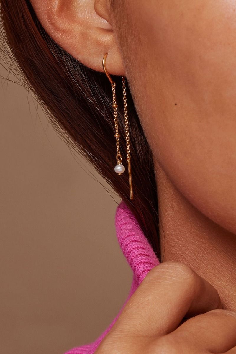 ❤︎ Enamel - Øreringe - Lilja Solid - Gold 