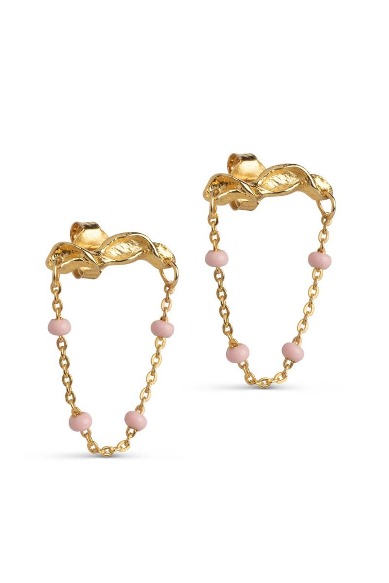 Enamel - Øreringe - Studs Lola Refined - Light Pink