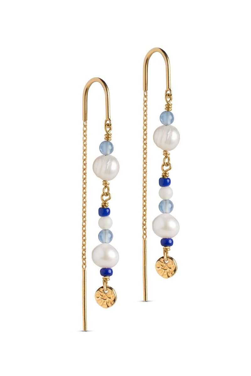 Enamel - Øreringe - Sofia Earring - Marine/Gold
