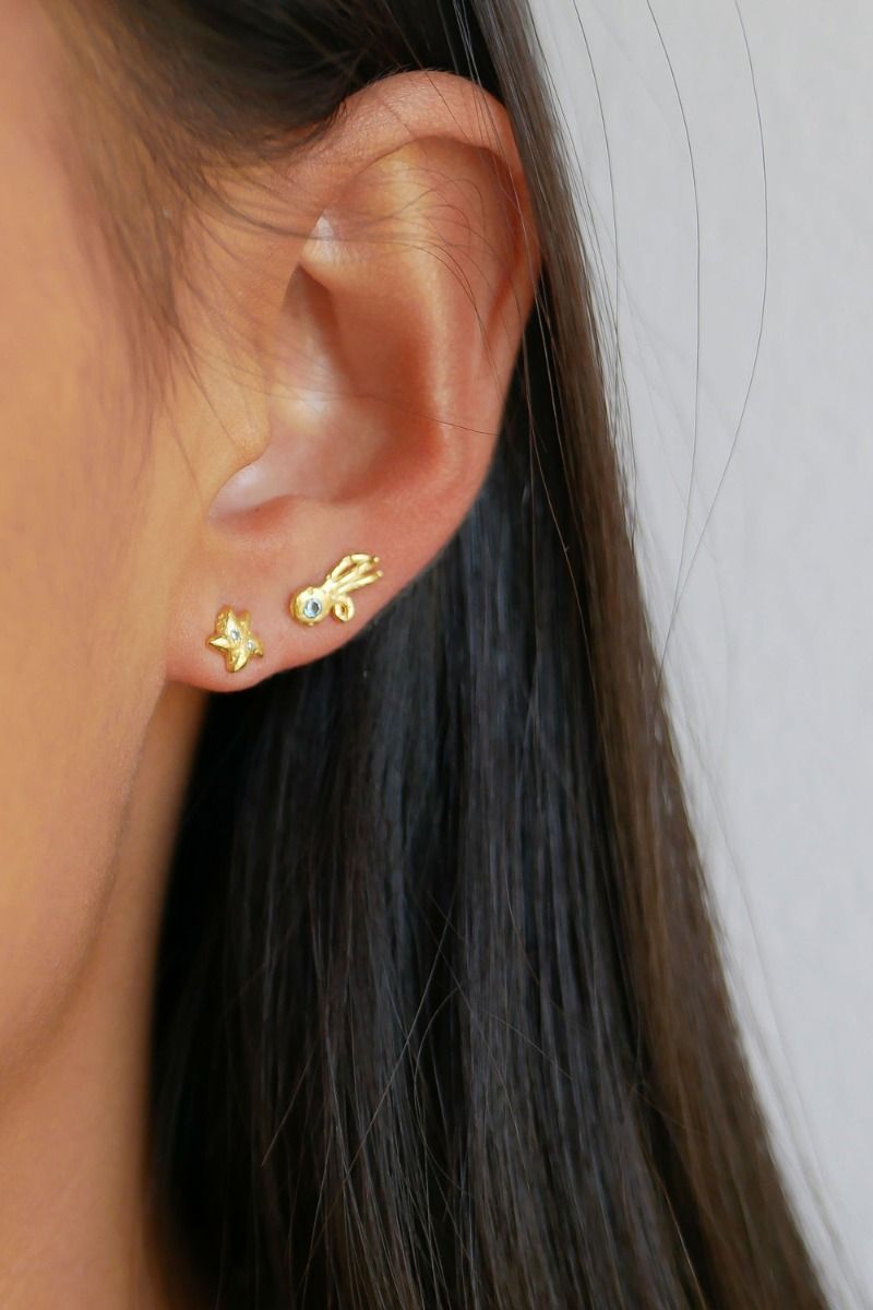 Enamel - Øreringe - Studs Bahari - Lavender/Blue