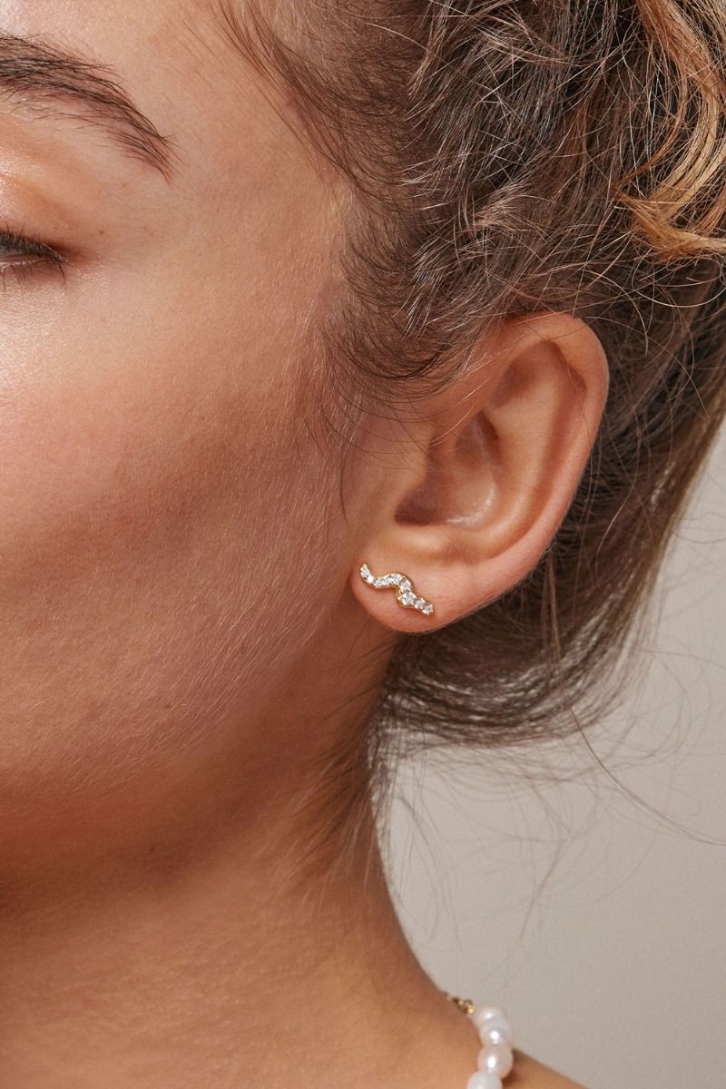 Enamel - Øreringe - Studs Lydia - Clear