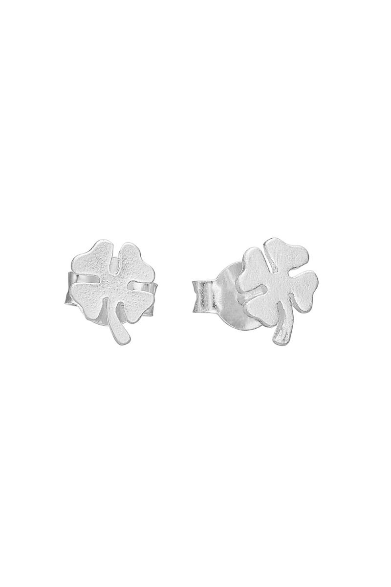 Enamel - Øreringe - Studs Organic Clover - Silver