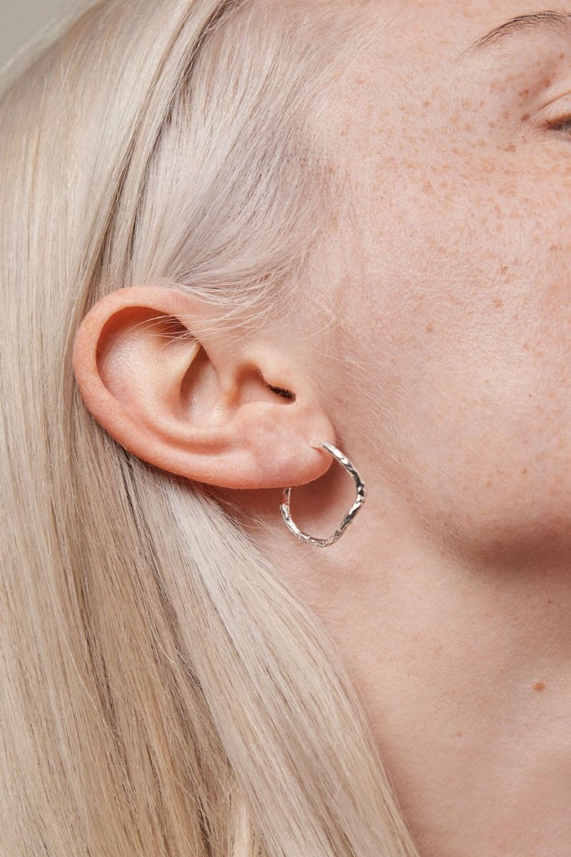 Enamel - Øreringe - Sway Hoops - Silver 