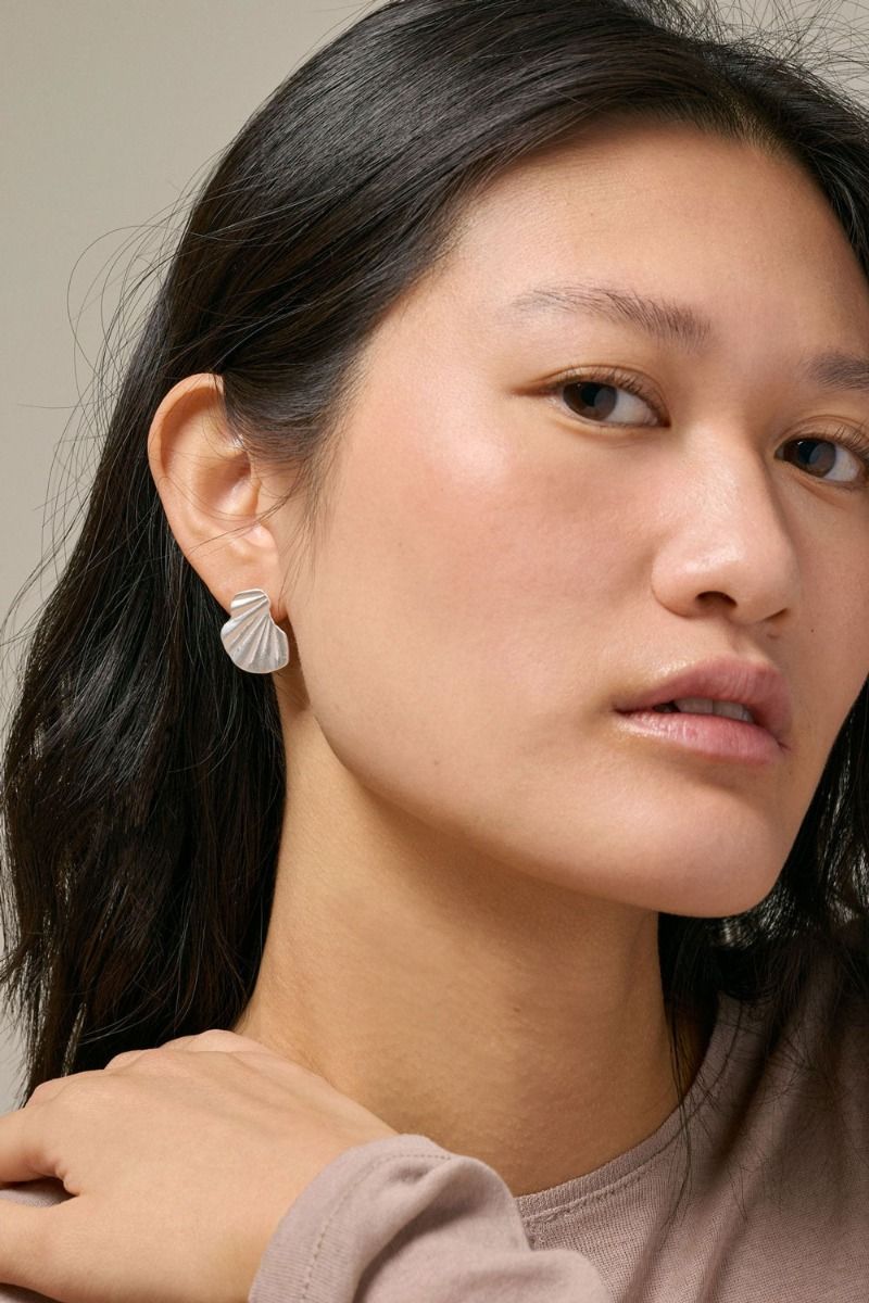 Enamel - Øreringe - Wave Erring - Silver