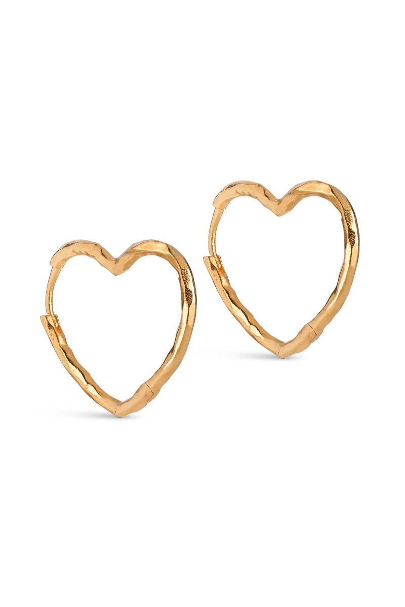 Enamel - Øreringe - Organic Heart Medium - Gold