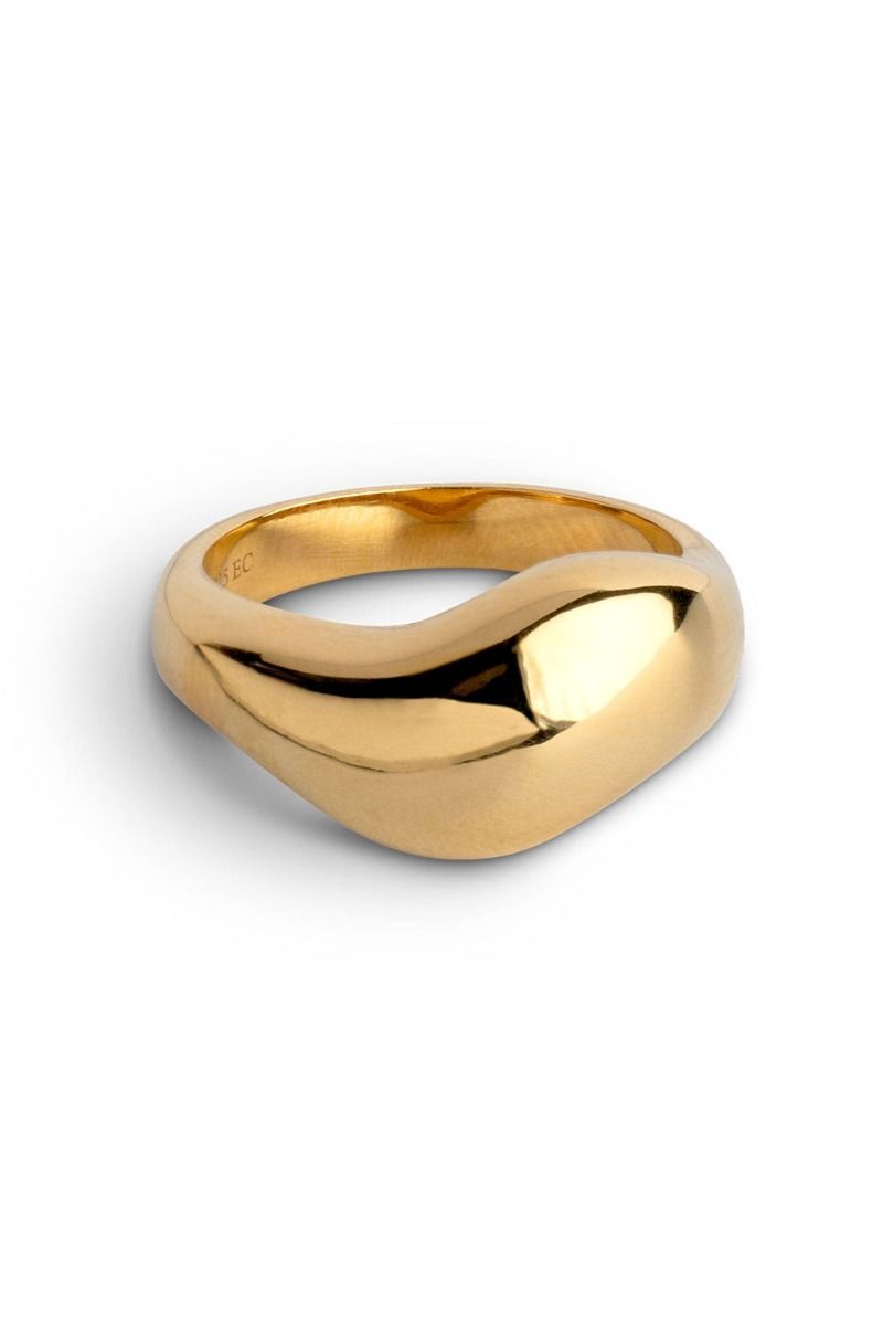 Enamel - Ring - Ring, Agnete Large - Gold