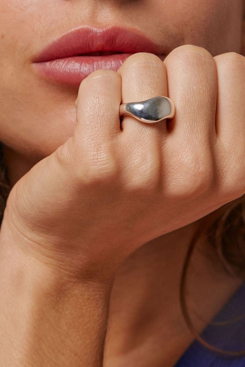 Enamel - Ring - Ring, Agnete Large - Sølv