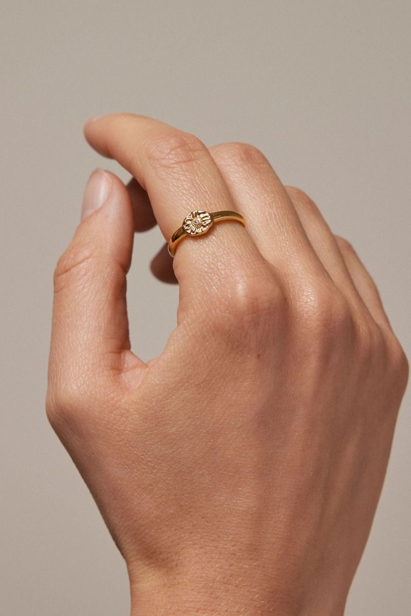 Enamel - Ring - Mini Esma - Light Blue 