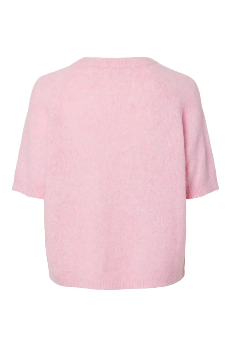 Y.A.S - Top - Enya SS Knit pullover S. - Pink Lady