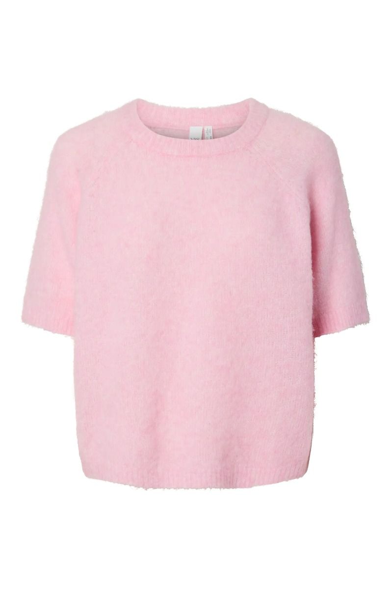 Y.A.S - Top - Enya SS Knit pullover S. - Pink Lady