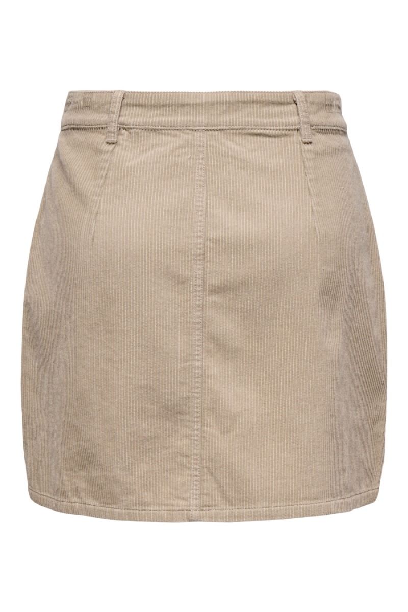 JDY - Nederdel - Shiraz Corduroy Skirt - Simply Taupe
