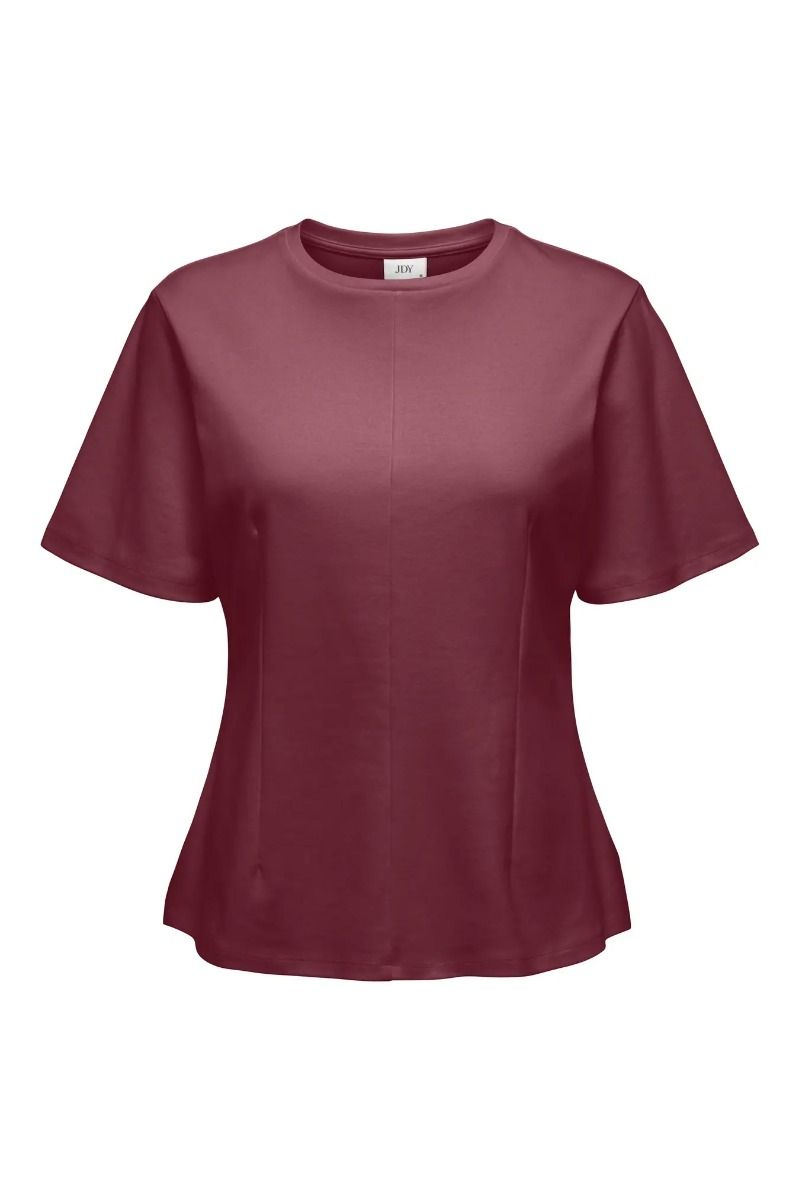 JDY -  T-shirt - Jdy Eva S/S Top JRS - Windsor Wine