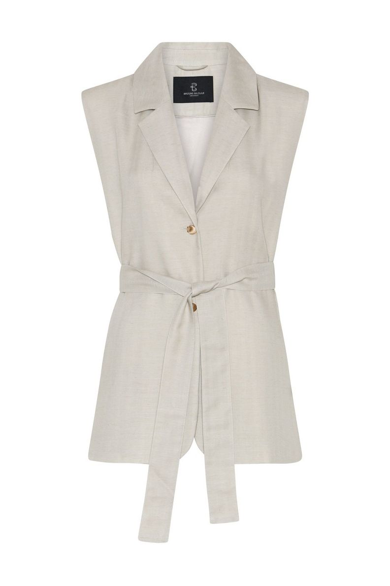 Bruuns Bazaar - Vest - AphandraBBEwe Vest - Sand (Levering midt april)