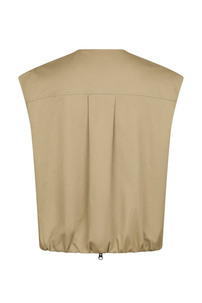 Neo Noir - Flo Balloon Twill Vest - Taupe
