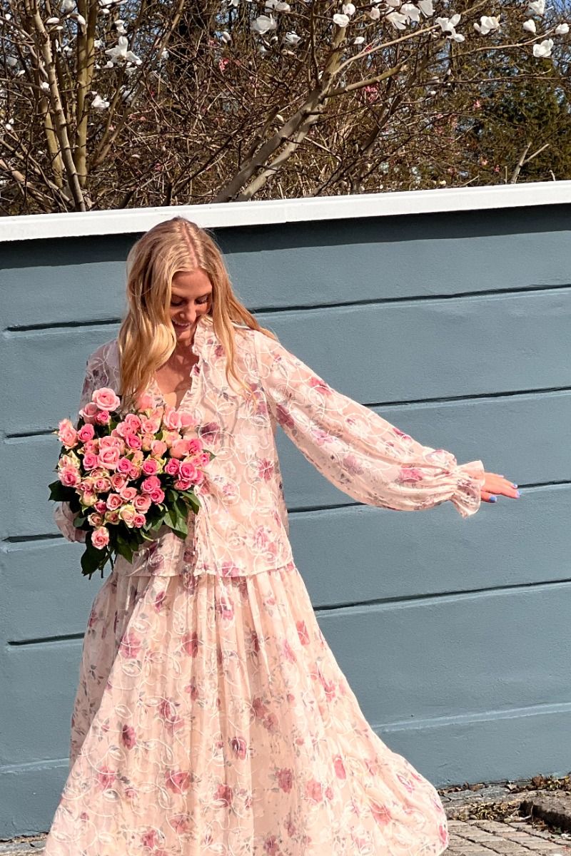 A-View - Bluse - Flounce Blouse - Sand/dusty green