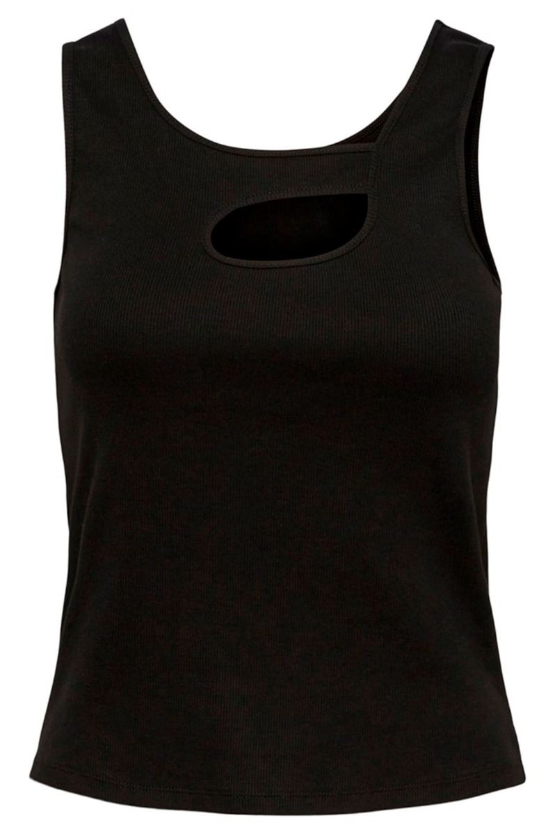 Pieces - Top - Maggy Cut Out - Black - Ditte Estrup