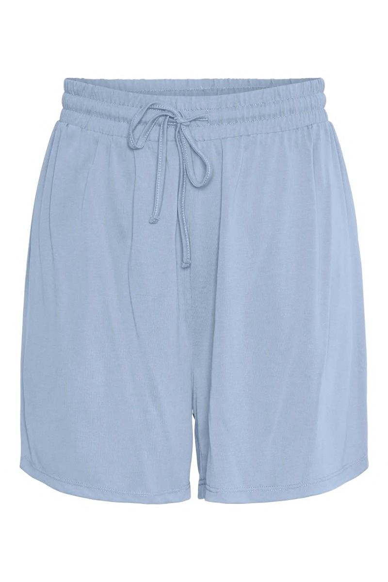 Pieces - Shorts - Anora Hw Shorts - Cashmere Blue