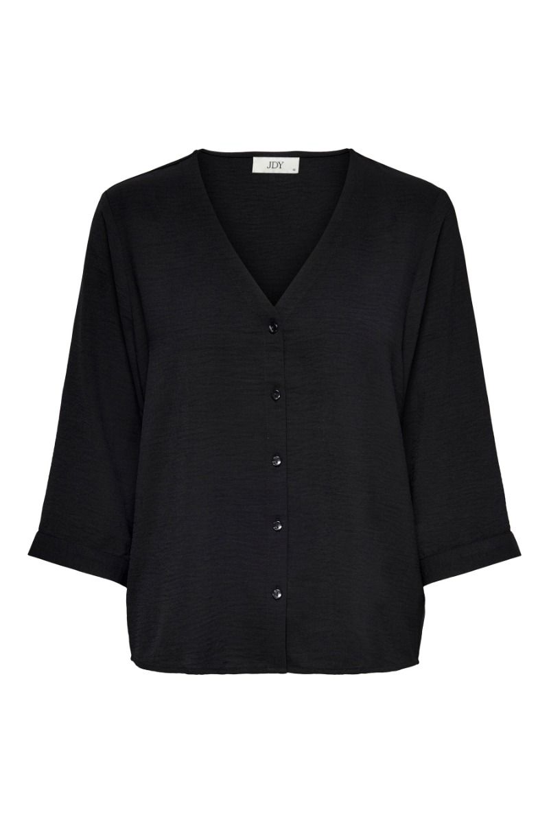 JDY -Bluse - Lion Life Capote 3/4 Shirt - Black