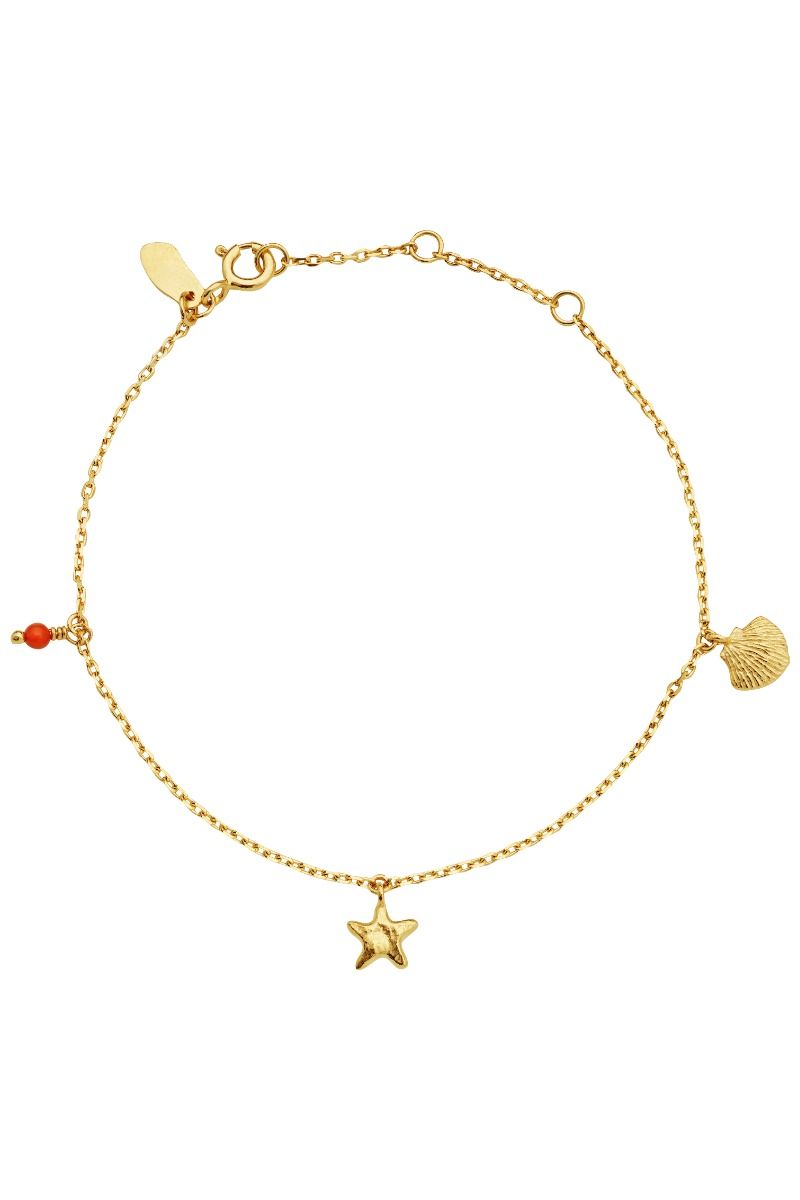 Maanesten - Armbånd - Gabby Bracelet - Rød koral  